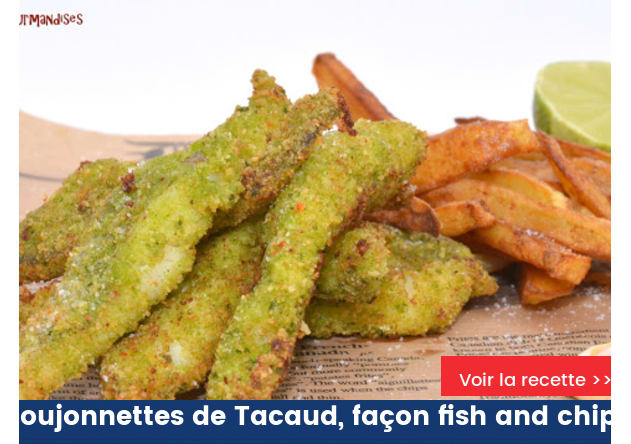 Goujonnettes de Tacaud, façon fish and chips